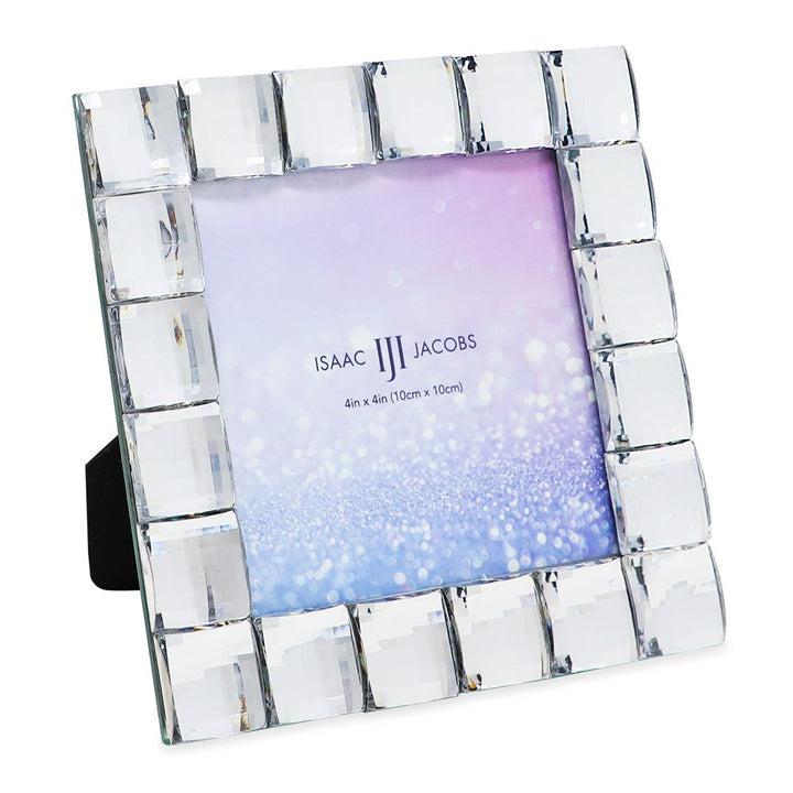 Isaac Jacobs Decorative Sparkling Jewel Picture Frame, Photo Display &amp; Home Décor