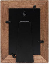 Isaac Jacobs Wood Sentiments "Grandchildren" Picture Frame, Keepsake Photo Frame with Easel and a Hanging Tabs for Tabletop, Desktop & Wall Display