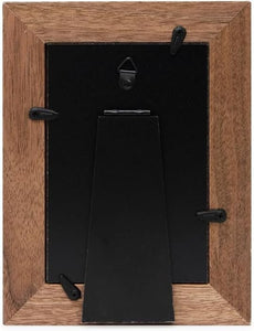 Isaac Jacobs Wood Sentiments "Grandchildren" Picture Frame, Keepsake Photo Frame with Easel and a Hanging Tabs for Tabletop, Desktop & Wall Display