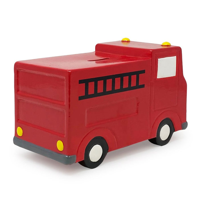 Isaac Jacobs Ceramic Vehicle Coin Bank for Kids, Great for Gifts, Home Décor, Money Saving Piggy Bank for Boys and Girls