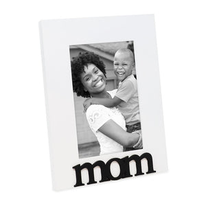 Isaac Jacobs Wood Sentiments Mom Picture Frame, 4x6 inch, Photo Gift for Mother, Family, Display on Tabletop, Desk