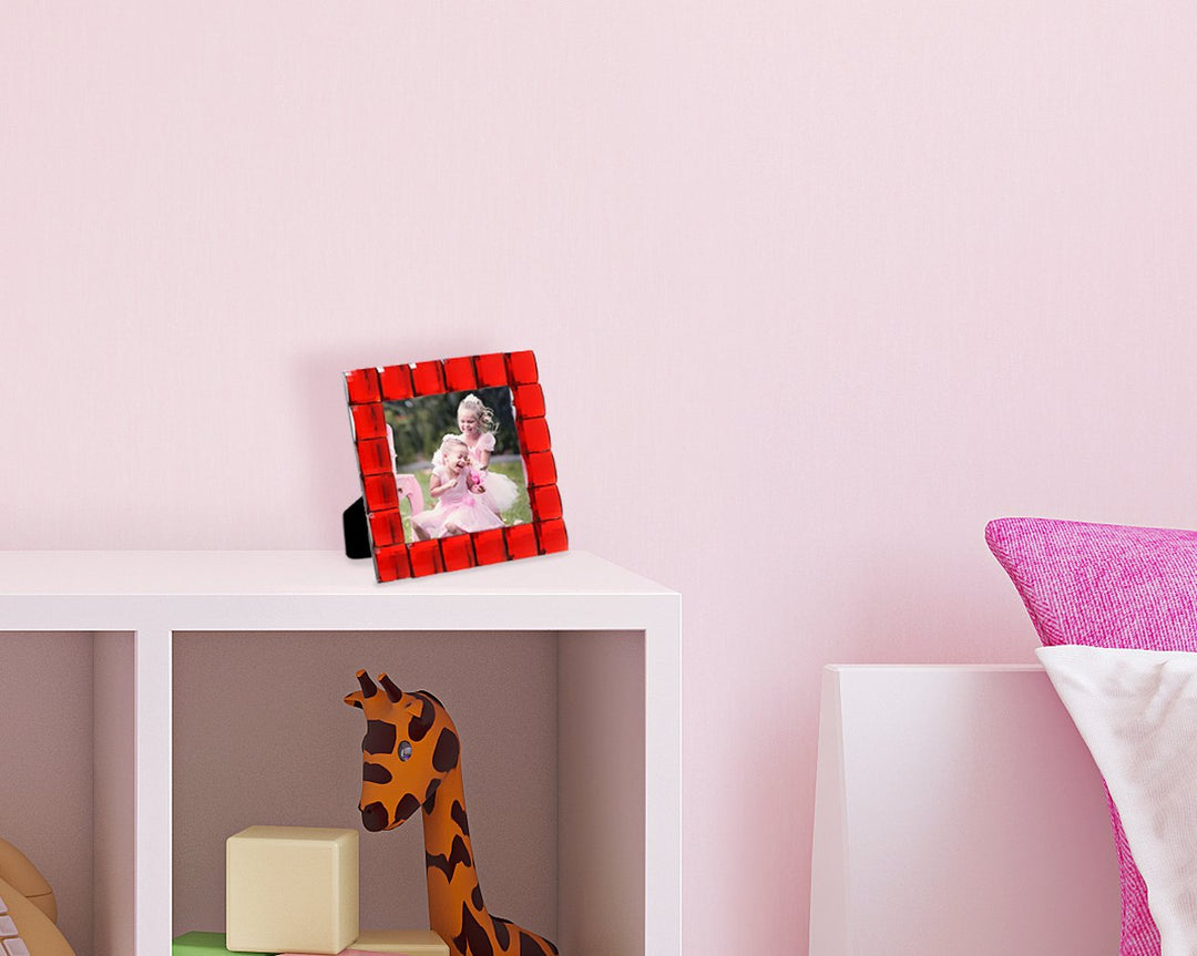 Isaac Jacobs Decorative Sparkling Jewel Picture Frame, Photo Display &amp; Home Décor