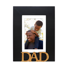 Isaac Jacobs Wood Sentiments Dad Picture Frame, Photo Gift for Father, Family, Display on Tabletop, Desk