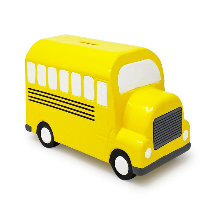 Isaac Jacobs Ceramic Vehicle Coin Bank for Kids, Great for Gifts, Home Décor, Money Saving Piggy Bank for Boys and Girls