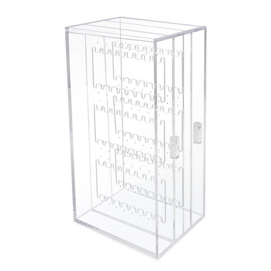 Isaac Jacobs 2 Drawer Acrylic Earring Holder, Jewelry Organizer Case (Holds up to 48 Pairs)