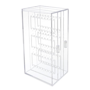 Isaac Jacobs 2 Drawer Acrylic Earring Holder, Jewelry Organizer Case (Holds up to 48 Pairs)