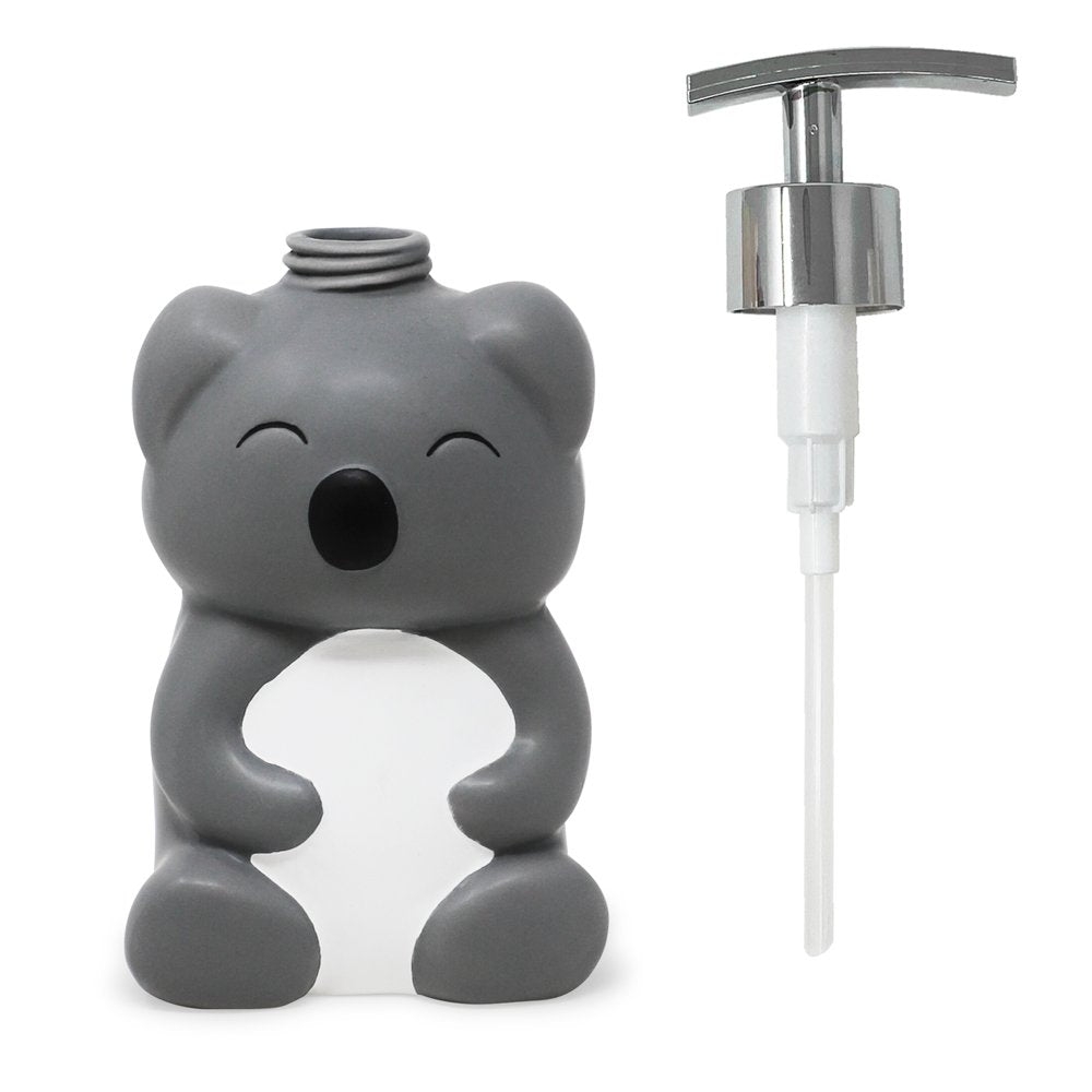 Isaac Jacobs Ceramic, Liquid Soap Pump/Lotion Dispenser with Silver Metal Pump, Great for Bathroom, Kitchen Countertop, Bath Accessory