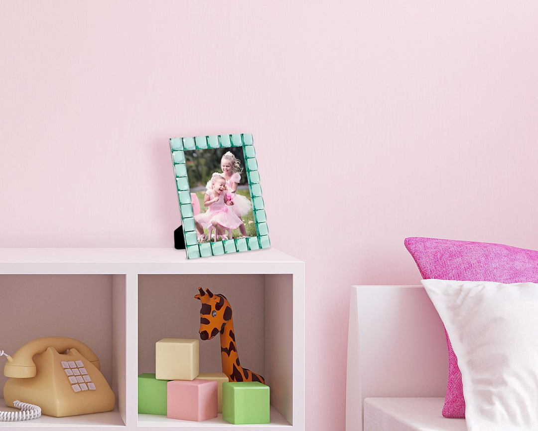 Isaac Jacobs Decorative Sparkling Jewel Picture Frame, Photo Display &amp; Home Décor