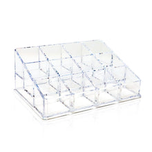 Isaac Jacobs Clear Acrylic Lipstick and Nail Polish Holder, Organizer for Makeup, Essential Oils, Storage Solution, Rack Display