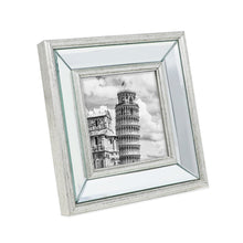 Isaac Jacobs Beveled Mirror Picture Frame - Classic Mirrored Frame with Slight Slanted Angle Made for Wall Décor Display, Photo Gallery and Wall Art