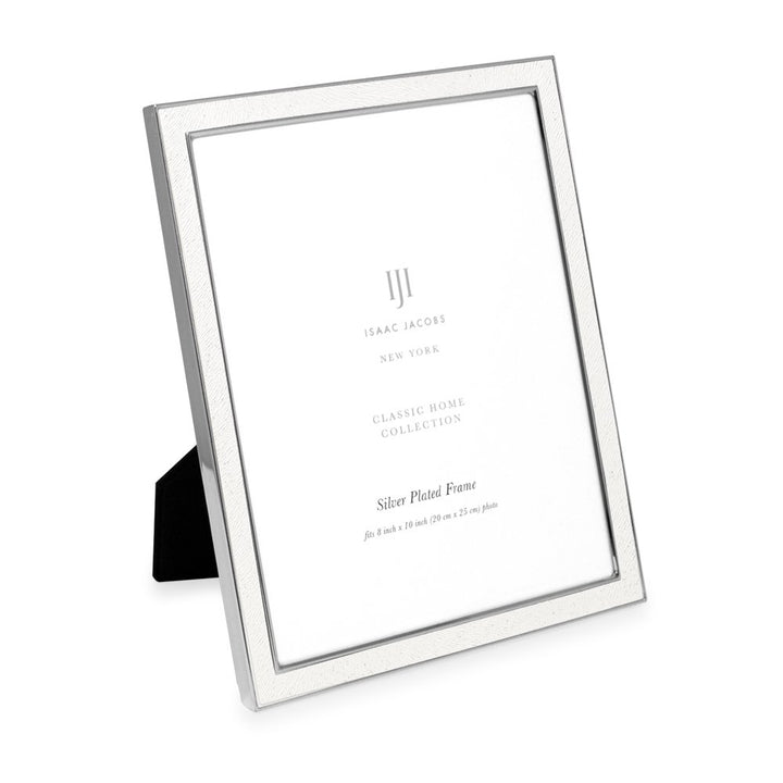 Isaac Jacobs Leather (Vertical &amp; Horizontal) &amp; Metal Picture Frame, with Black Fabric Easel, Wall-Mountable, Made for Tabletop, Wall-Hanging, Home or Office