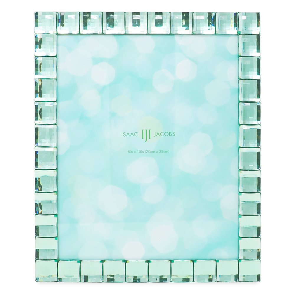 Isaac Jacobs Decorative Sparkling Jewel Picture Frame, Photo Display &amp; Home Décor