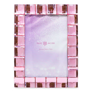 Isaac Jacobs Decorative Sparkling Jewel Picture Frame, Photo Display & Home Décor