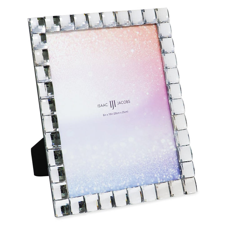 Isaac Jacobs Decorative Sparkling Jewel Picture Frame, Photo Display &amp; Home Décor