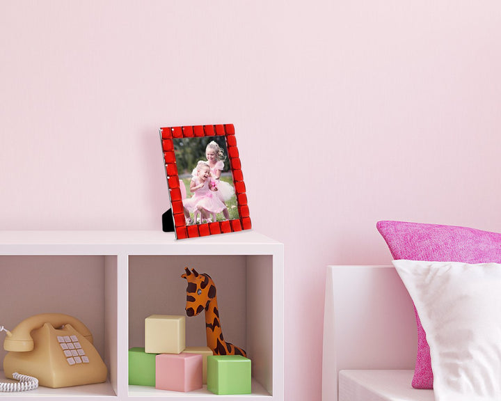 Isaac Jacobs Decorative Sparkling Jewel Picture Frame, Photo Display &amp; Home Décor