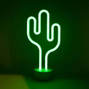 Isaac Jacobs LED Neon Tabletop Sign for Cool Light, Tabletop Art, Bedroom Decorations, Home Accessories, Party, and Holiday Decor