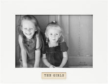 Isaac Jacobs Wood Sentiments "The Girls" Picture Frame, Keepsake Photo Frame with Easel and a Hanging Tab for Tabletop, Desktop & Wall Display