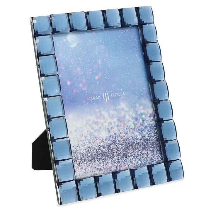Isaac Jacobs Decorative Sparkling Jewel Picture Frame, Photo Display &amp; Home Décor