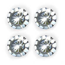 Isaac Jacobs Diamond Shape (53 MM) Crystal Knobs Set, Cabinet Knobs with Screws, Drawer Pulls, Glass, for Dresser, Bathroom, Bedroom, Kitchen, Living Room & More