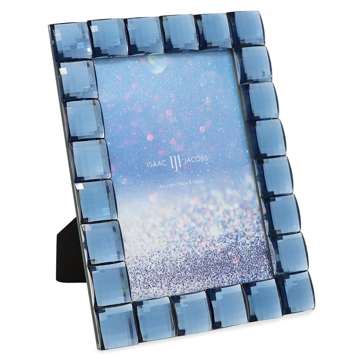 Isaac Jacobs Decorative Sparkling Jewel Picture Frame, Photo Display &amp; Home Décor