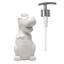 Isaac Jacobs Ceramic Dinosaur, Liquid Soap Pump/Lotion Dispenser with Chrome Metal Pump (Holds Up to 12 Oz.) – Great for Bathroom, Kitchen Countertop, Bath Accessory