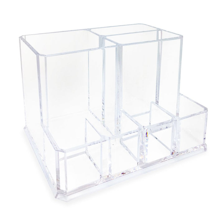 Isaac Jacobs 7-Section Makeup Brush Holder, Office Supply Organizer. for Bedroom, Bathroom, Kitchen, Office, Home Decor