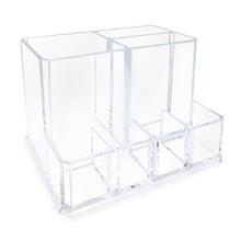 Isaac Jacobs 7-Section Makeup Brush Holder, Office Supply Organizer. for Bedroom, Bathroom, Kitchen, Office, Home Decor