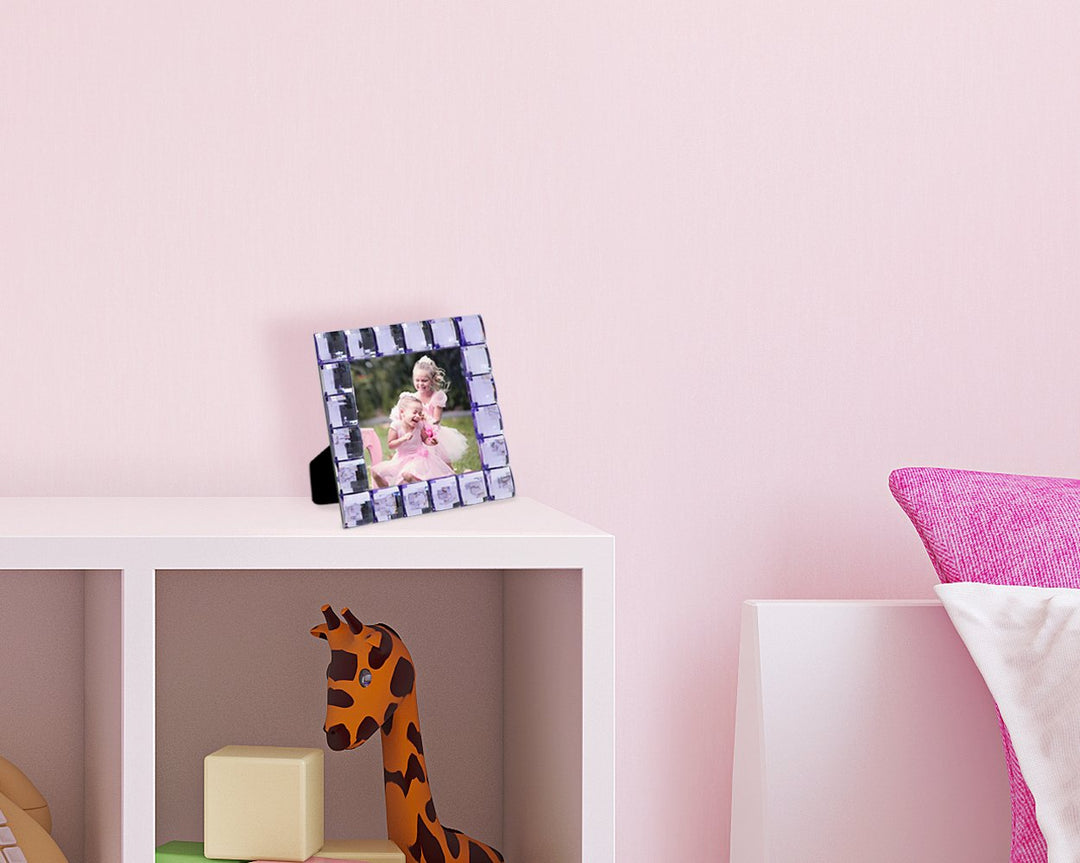 Isaac Jacobs Decorative Sparkling Jewel Picture Frame, Photo Display &amp; Home Décor