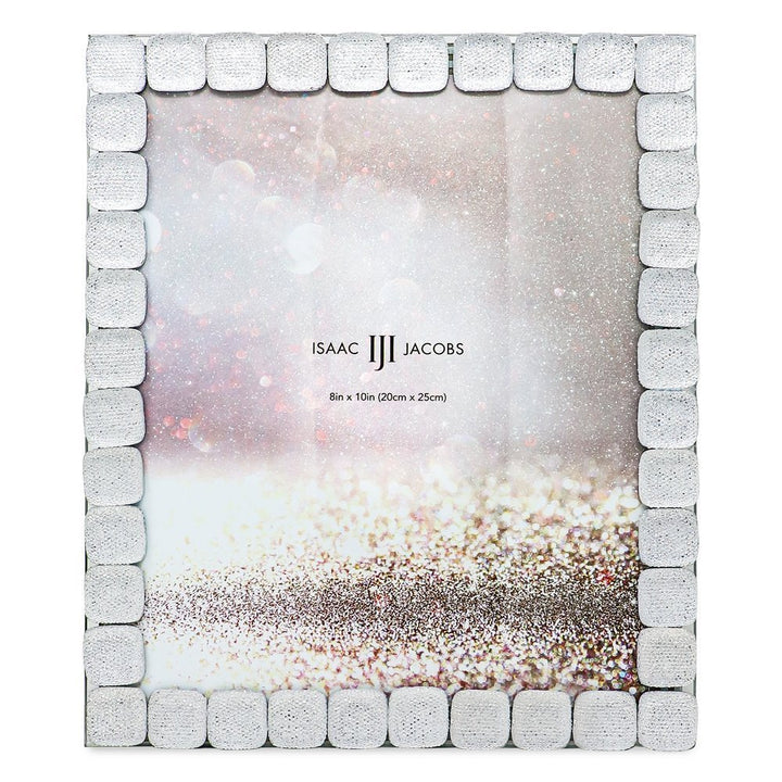Isaac Jacobs Glittered Decorative Jewel Picture Frame, Photo Display &amp; Home Décor