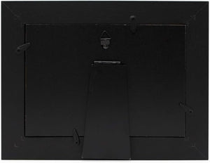 Isaac Jacobs Wood Sentiments "Papa" Picture Frame, Keepsake Photo Frame with Easel and a Hanging Tabs for Tabletop, Desktop & Wall Display