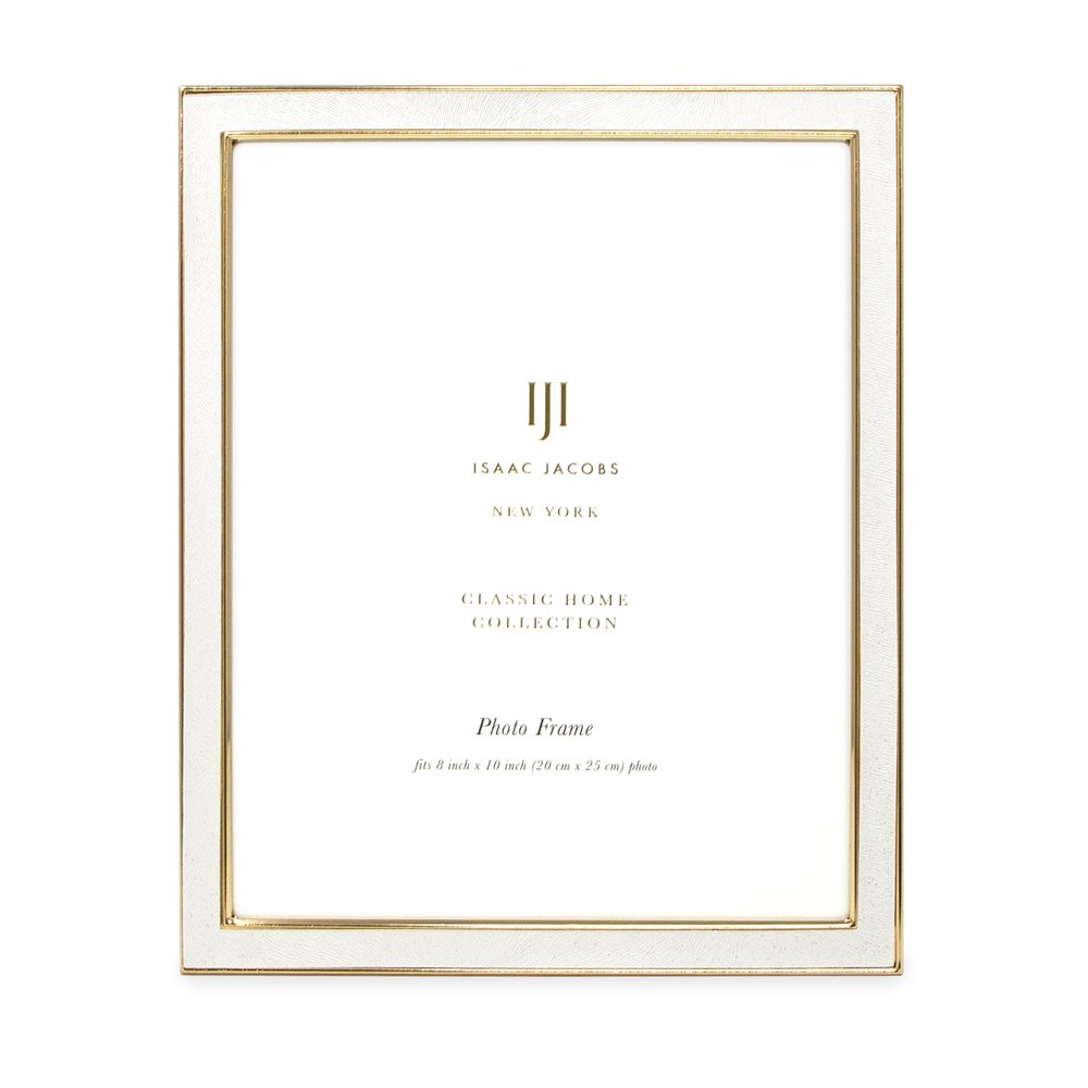Isaac Jacobs Leather (Vertical &amp; Horizontal) &amp; Metal Picture Frame, with Black Fabric Easel, Wall-Mountable, Made for Tabletop, Wall-Hanging, Home or Office