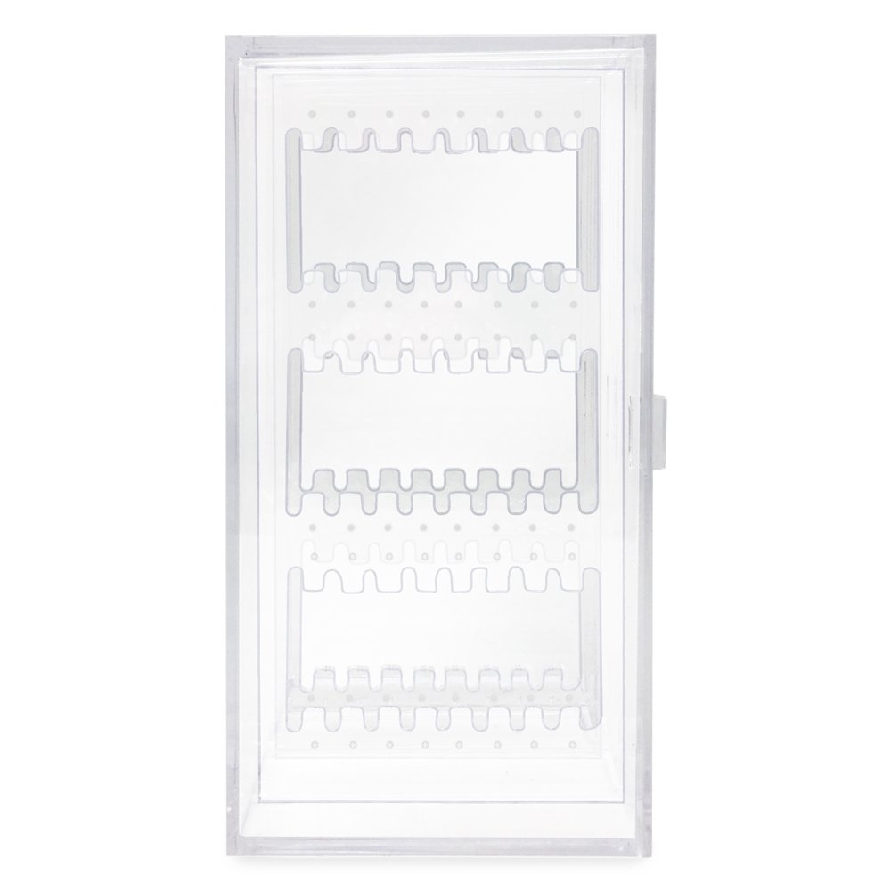 Isaac Jacobs 2 Drawer Acrylic Earring Holder, Jewelry Organizer Case (Holds up to 48 Pairs)