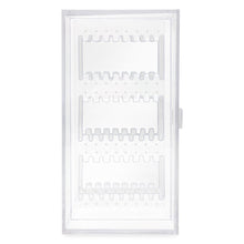 Isaac Jacobs 2 Drawer Acrylic Earring Holder, Jewelry Organizer Case (Holds up to 48 Pairs)