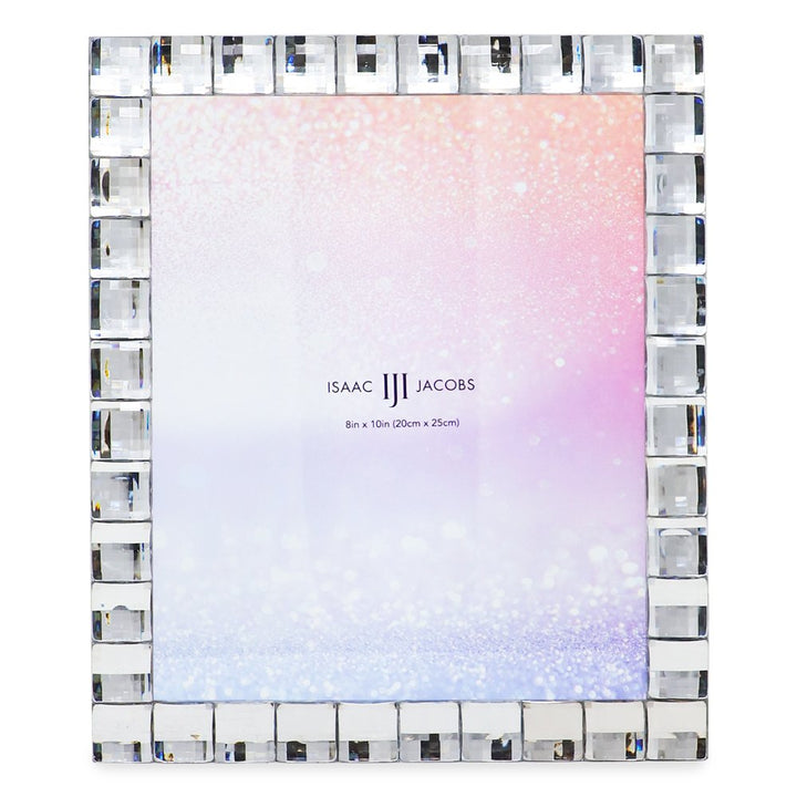 Isaac Jacobs Decorative Sparkling Jewel Picture Frame, Photo Display &amp; Home Décor