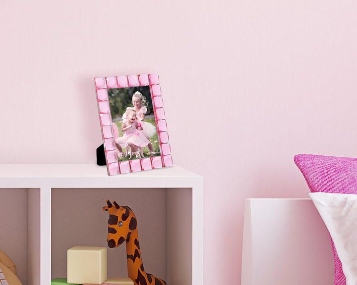 Isaac Jacobs Decorative Sparkling Jewel Picture Frame, Photo Display &amp; Home Décor