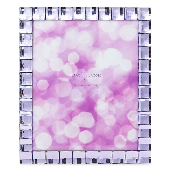 Isaac Jacobs Decorative Sparkling Jewel Picture Frame, Photo Display &amp; Home Décor