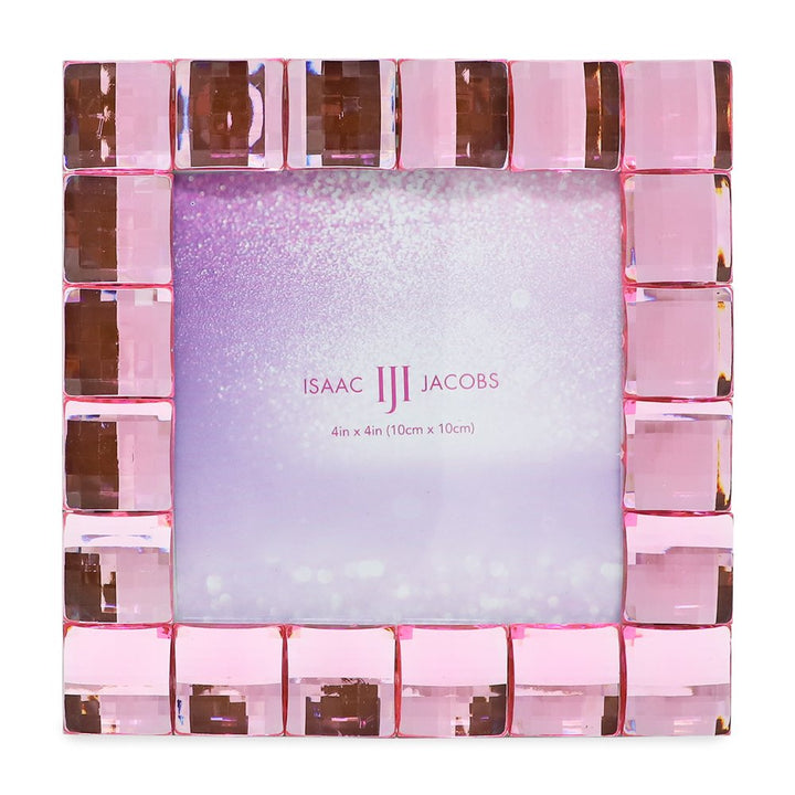 Isaac Jacobs Decorative Sparkling Jewel Picture Frame, Photo Display &amp; Home Décor