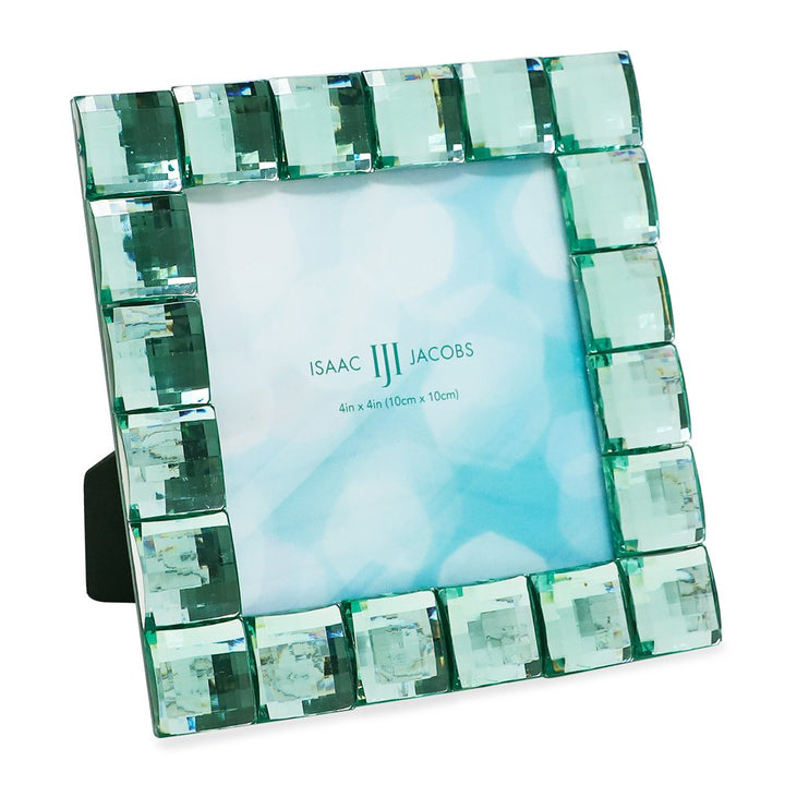 Isaac Jacobs Decorative Sparkling Jewel Picture Frame, Photo Display &amp; Home Décor