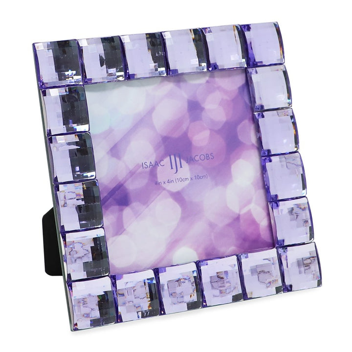 Isaac Jacobs Decorative Sparkling Jewel Picture Frame, Photo Display &amp; Home Décor