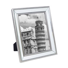 Isaac Jacobs Beveled Mirror Picture Frame - Classic Mirrored Frame with Slight Slanted Angle Made for Wall Décor Display, Photo Gallery and Wall Art