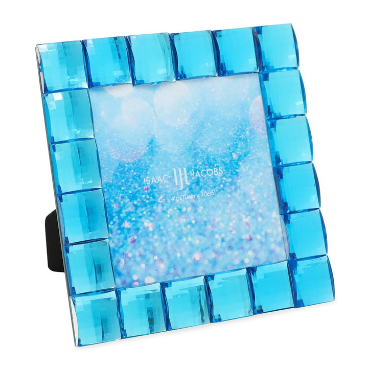 Isaac Jacobs Decorative Sparkling Jewel Picture Frame, Photo Display &amp; Home Décor