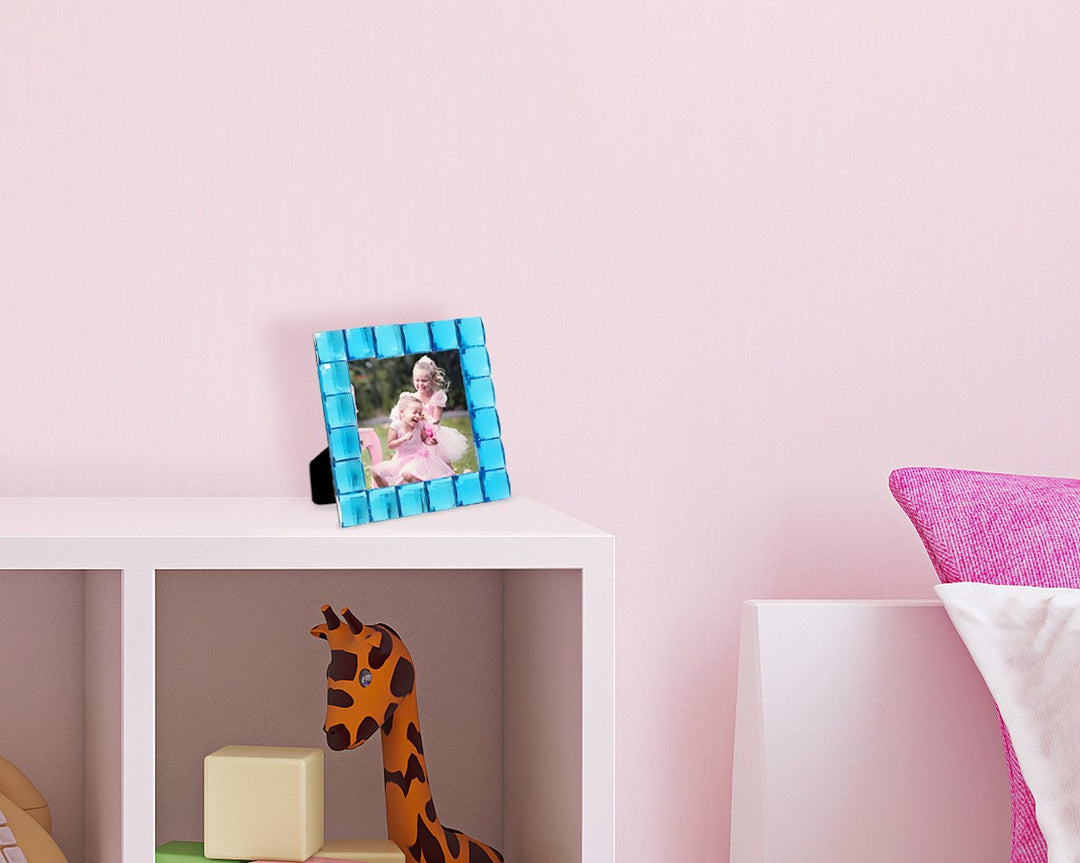 Isaac Jacobs Decorative Sparkling Jewel Picture Frame, Photo Display &amp; Home Décor