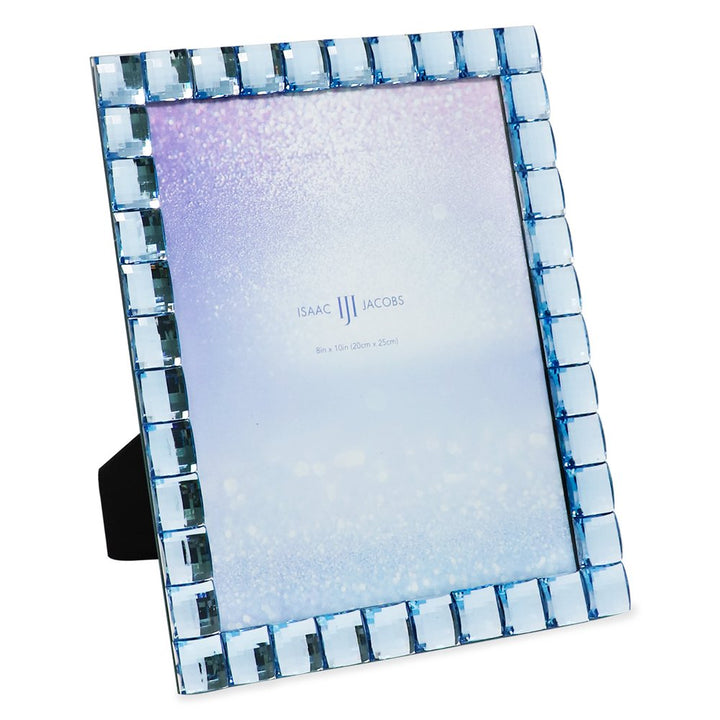 Isaac Jacobs Decorative Sparkling Jewel Picture Frame, Photo Display &amp; Home Décor
