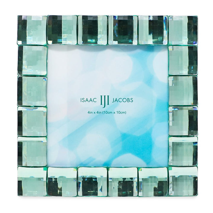 Isaac Jacobs Decorative Sparkling Jewel Picture Frame, Photo Display &amp; Home Décor