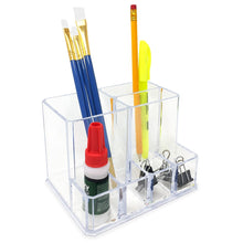 Isaac Jacobs 7-Section Makeup Brush Holder, Office Supply Organizer. for Bedroom, Bathroom, Kitchen, Office, Home Decor