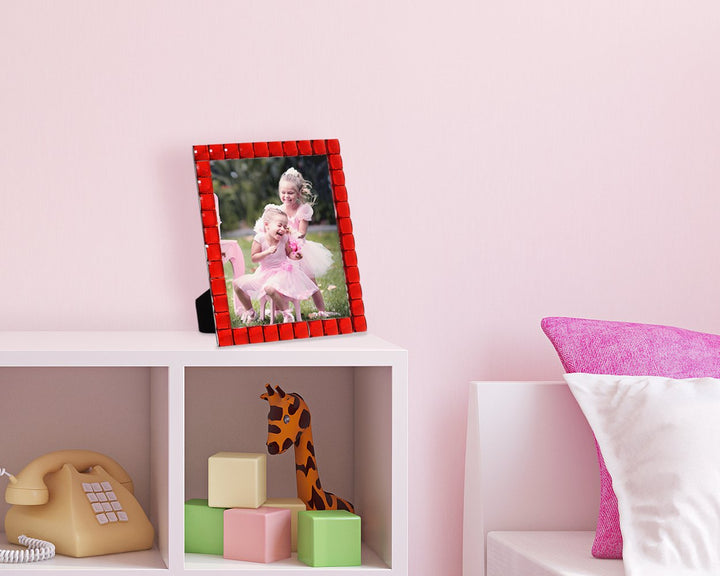 Isaac Jacobs Decorative Sparkling Jewel Picture Frame, Photo Display &amp; Home Décor