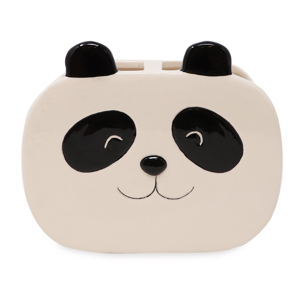 Isaac Jacobs Ceramic Makeup Brush Holder, Multi-Purpose Organizer. Bathroom, Kitchen, Bedroom, Office Décor