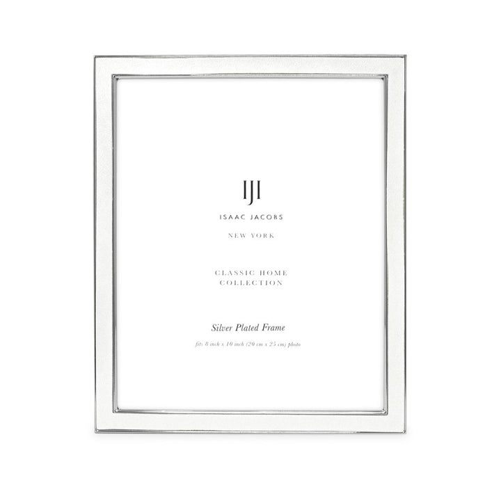 Isaac Jacobs Leather with Metal (Vertical &amp; Horizontal) Picture Frame, Suede Border w/ Black Fabric Easel, Wall-Mountable, Made For Tabletop, Photo Gallery