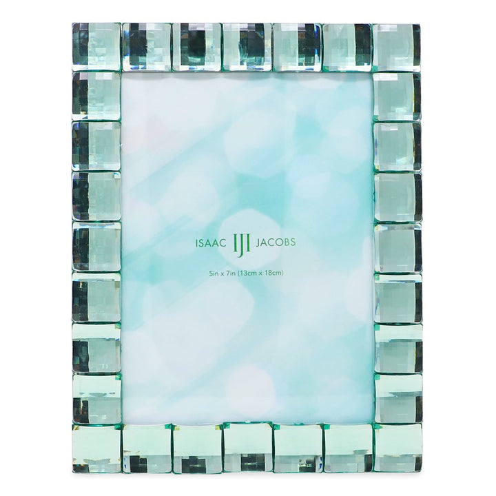 Isaac Jacobs Decorative Sparkling Jewel Picture Frame, Photo Display &amp; Home Décor