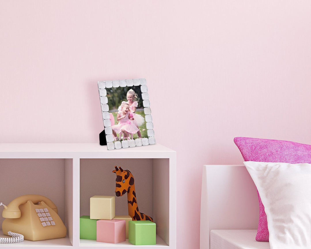 Isaac Jacobs Glittered Decorative Jewel Picture Frame, Photo Display &amp; Home Décor